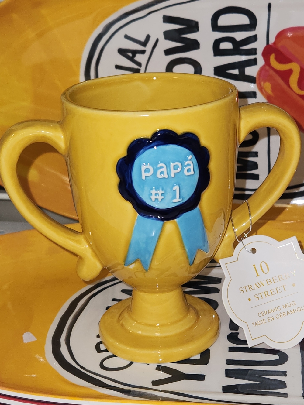 NWT 'Papá #1' Best Dad Ever  Trophy Reward Ceramic Mug  Father's Day Gift